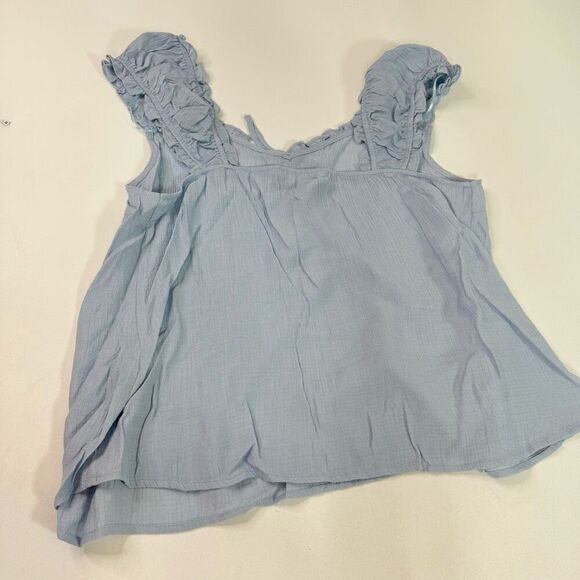 Perch by Blu Pepper Top Shirt Womens 2XL BABYDOLL CURVES Blue NWOT - Picture 4 of 8